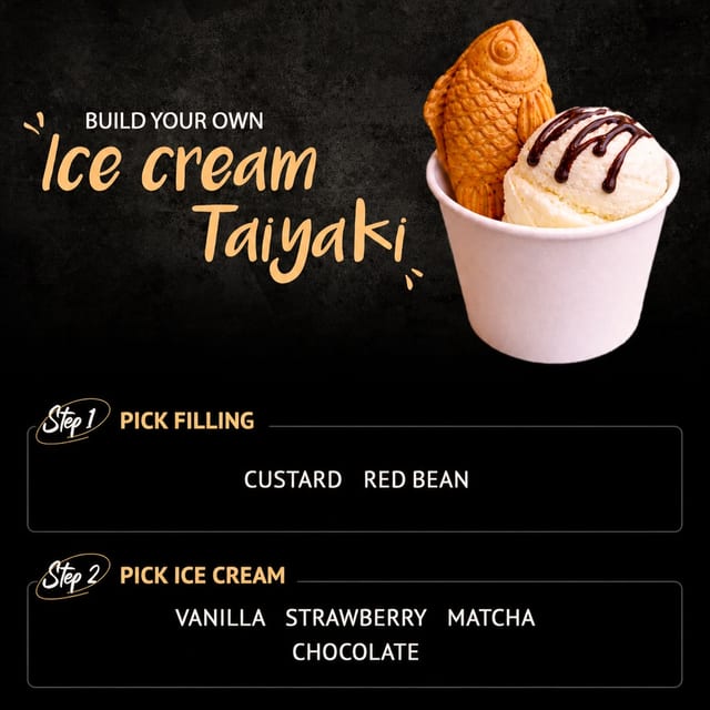 Taiyaki With Ice Cream.